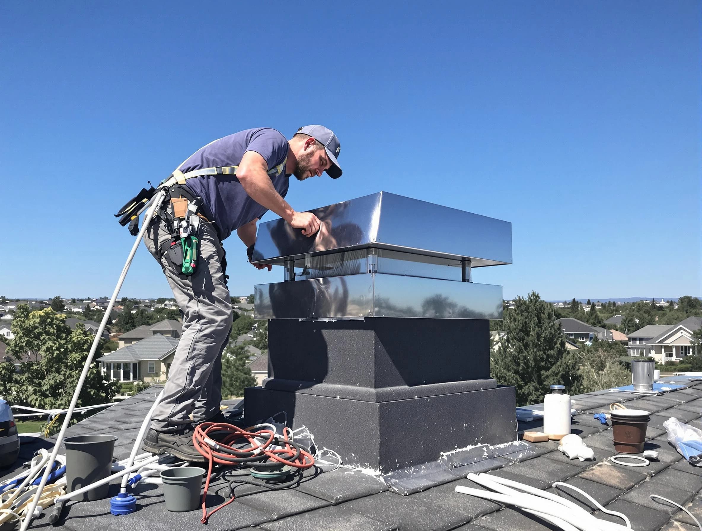 Chimney Cap Services service in Marlborough, MA