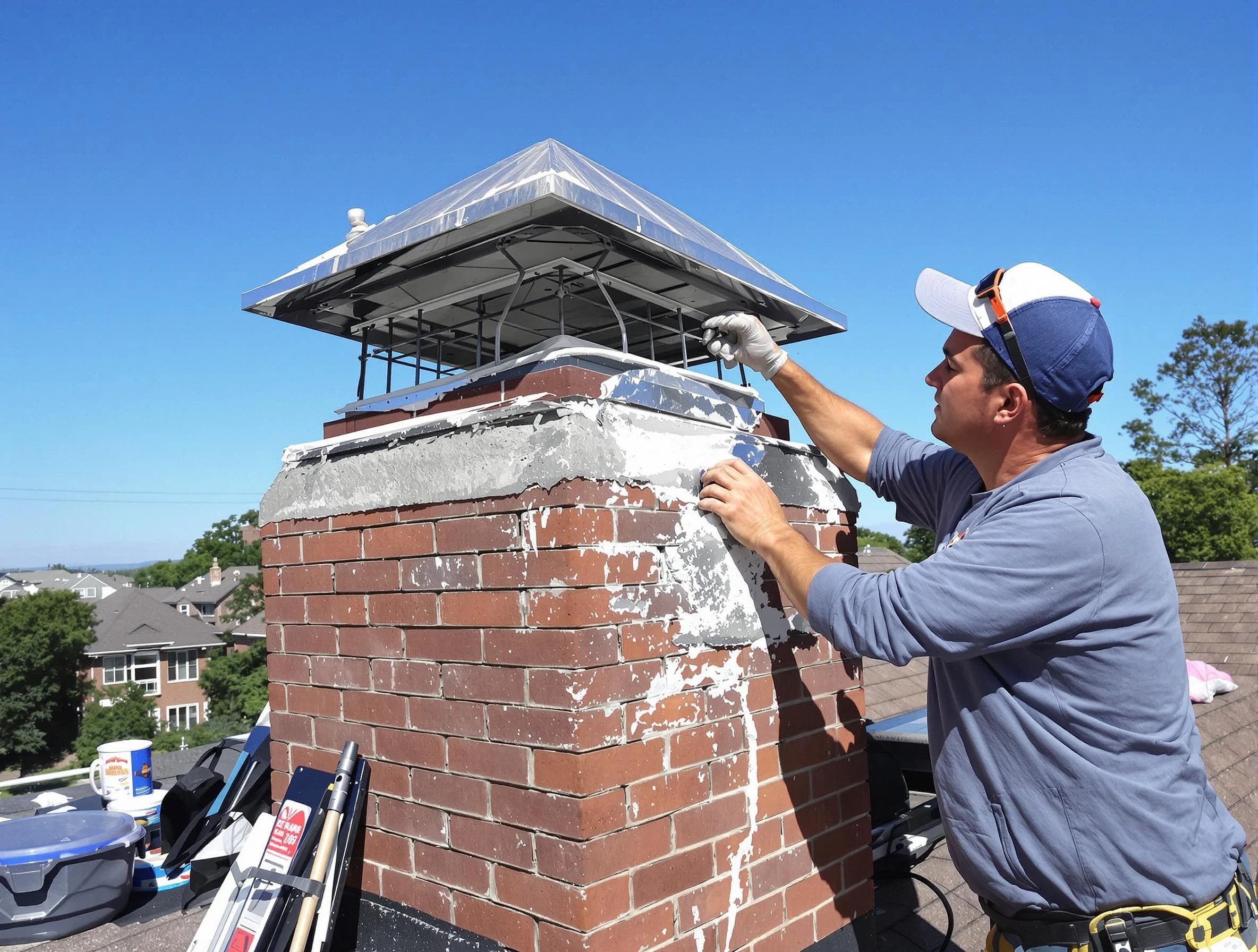 Chimney Crown Services service in Marlborough, MA